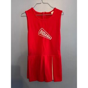 Vintage Little King Youth Indiana Hoosiers Cheerleader Dress Medium 12 Red/White